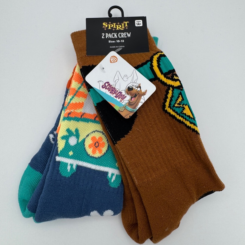 Spirit, Scooby Doo Crew Socks 2-Pack - Size 10-13